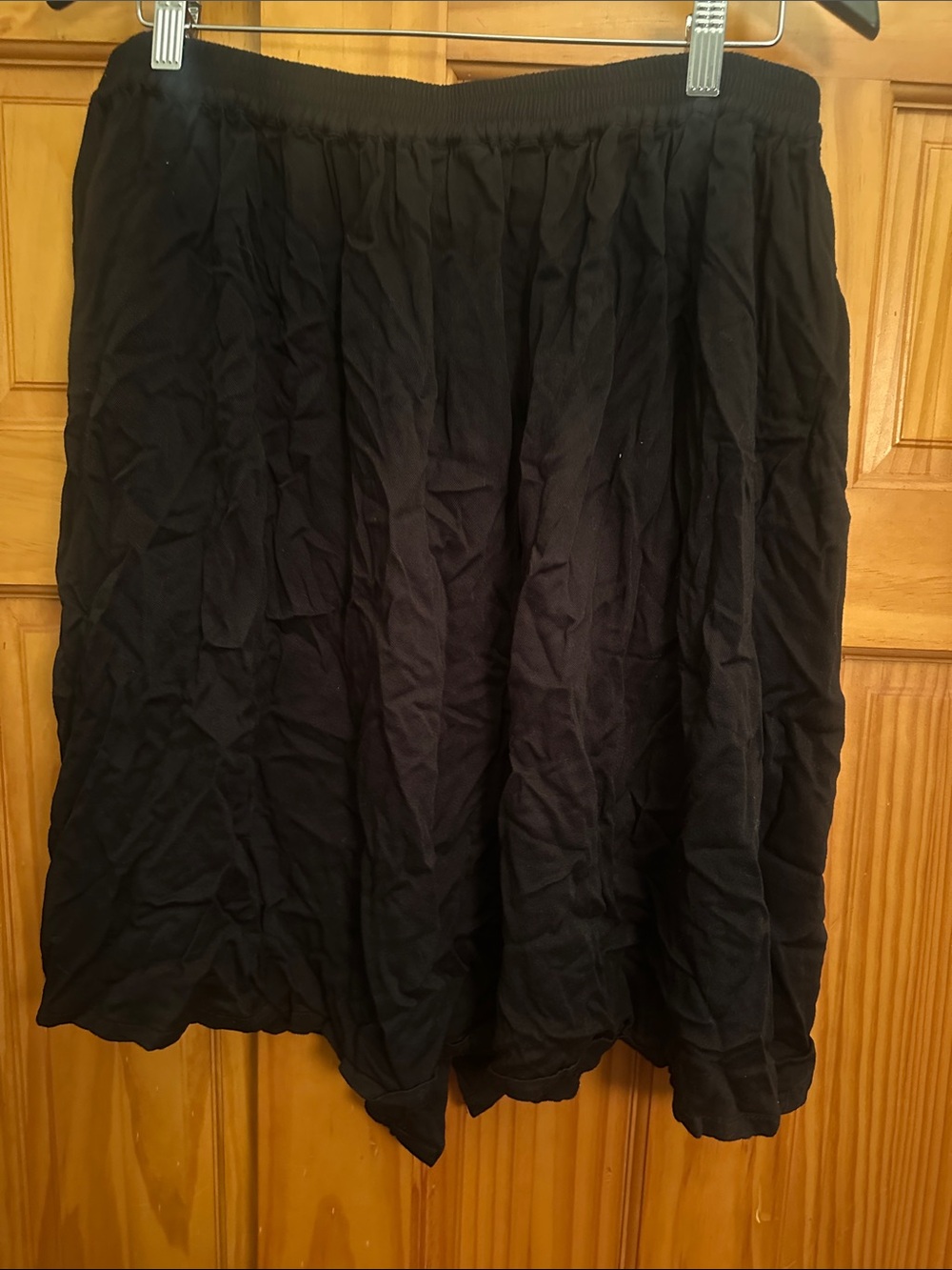 ModCloth Black Button-Front Skirt with Brass Button Detail - Picture 5 of 6